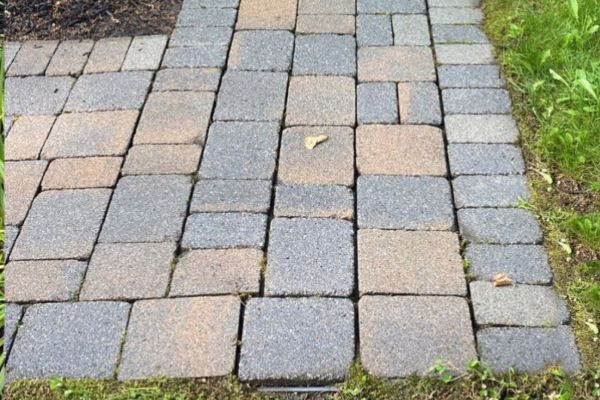After pressure washing result