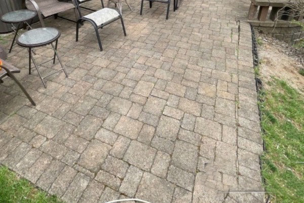 Before pressure washing result
