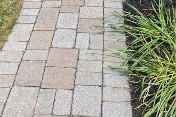 Before pressure washing result